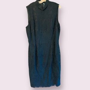 🌲 ANTONIO MELANI Sleeveless Mock Neck Dress | Size 12 | Emerald Green 🌲